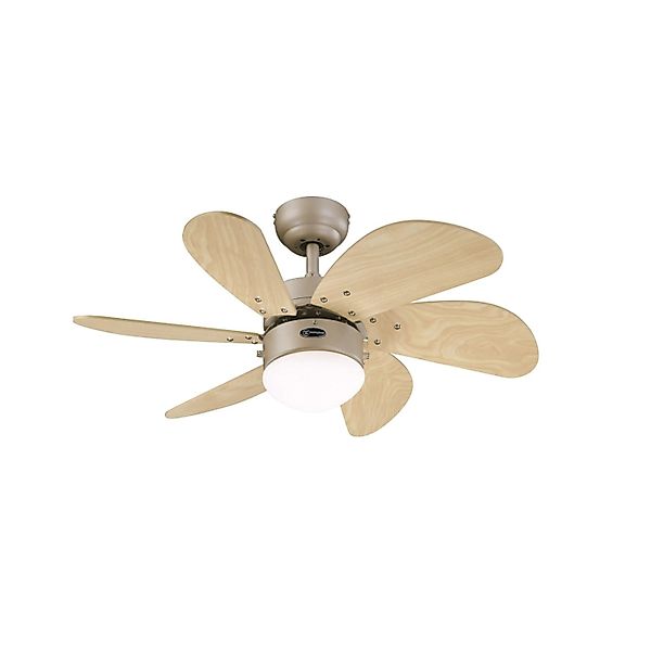 WESTINGHOUSE Deckenventilator Turbo Swirl Titan 76 cm mit Beleuchtung und Z günstig online kaufen