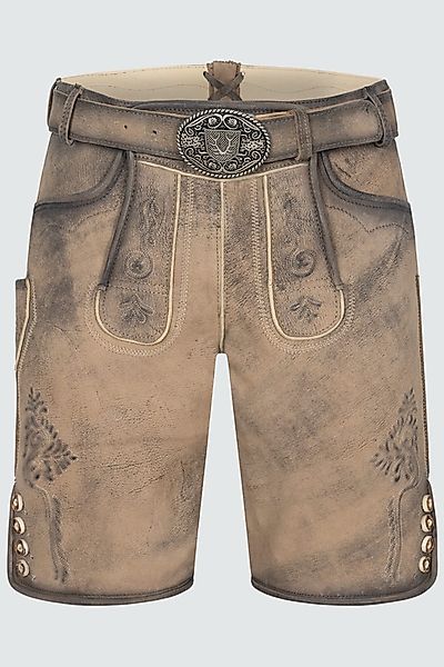 Lederhose Lucian mit Gürtel günstig online kaufen