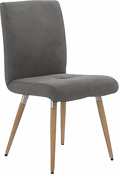 K+W Komfort & Wohnen 4-Fußstuhl "6411" () mit Sitzsteppung, Edelstahlgriff günstig online kaufen