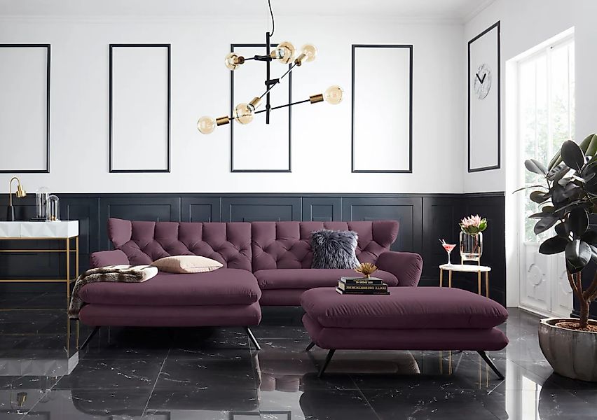 3C Candy Ecksofa »Beatrice Designsofa in moderner Retrooptik, bequem und ex günstig online kaufen