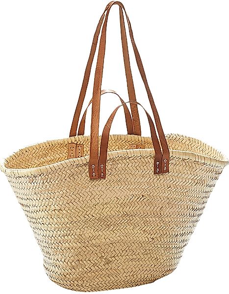 Kobolo Shopper Palmtasche Tasche - Ledergriffe günstig online kaufen
