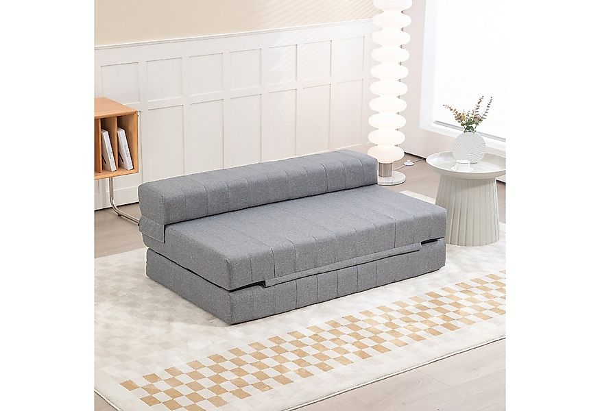 HOMCOM Relaxsessel 2-in-1 Klappbar Schlafsofa mit Leinenoptik (Sofabett, 1- günstig online kaufen