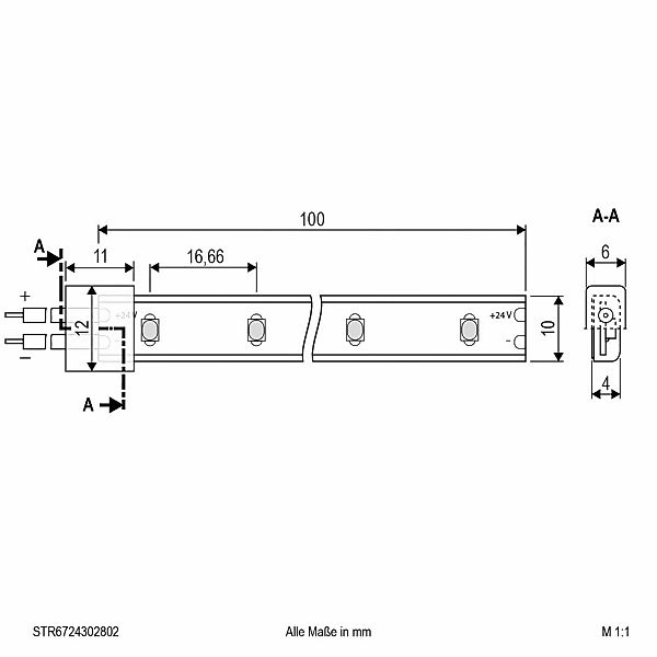 EVN STR6724 LED-Strip IP67 5m 24W 3.000K günstig online kaufen