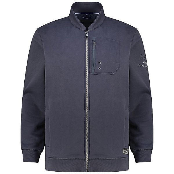 CASA MODA Sweatjacke mit Blousonkragen Farbe dunkelblau Größe: 3XL günstig online kaufen