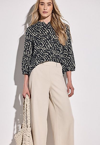 STREET ONE Rüschenbluse 3/4 Arm, mit Rüschen und grafischem Print günstig online kaufen