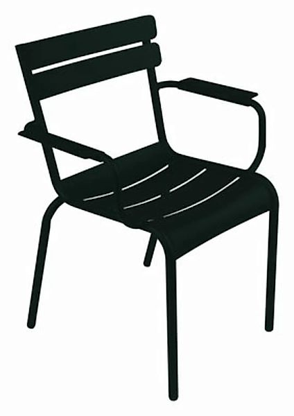 Stapelbarer Sessel Luxembourg metall schwarz - Fermob - Schwarz günstig online kaufen