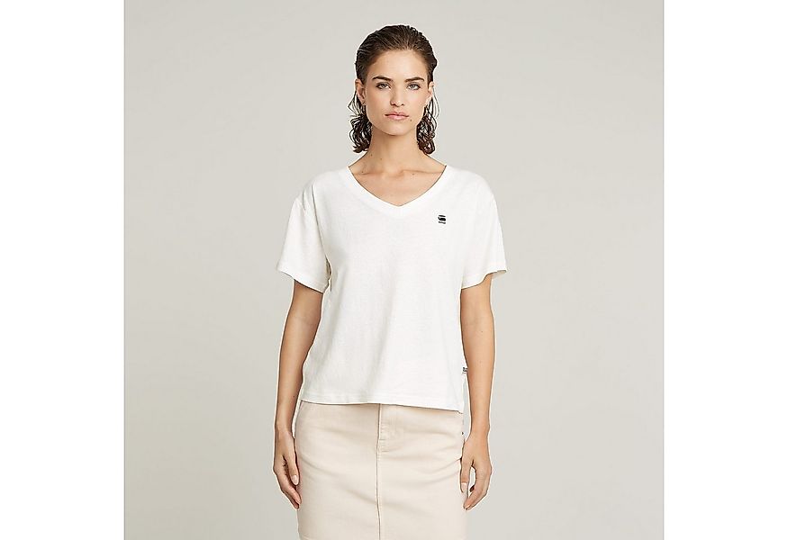 G-STAR V-Shirt Open V Relaxed mit Logo Druck günstig online kaufen