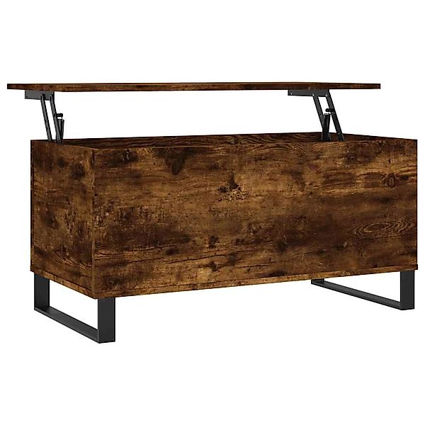 vidaXL Couchtisch Räuchereiche 90x44,5x45 cm Holzwerkstoff 830985 günstig online kaufen