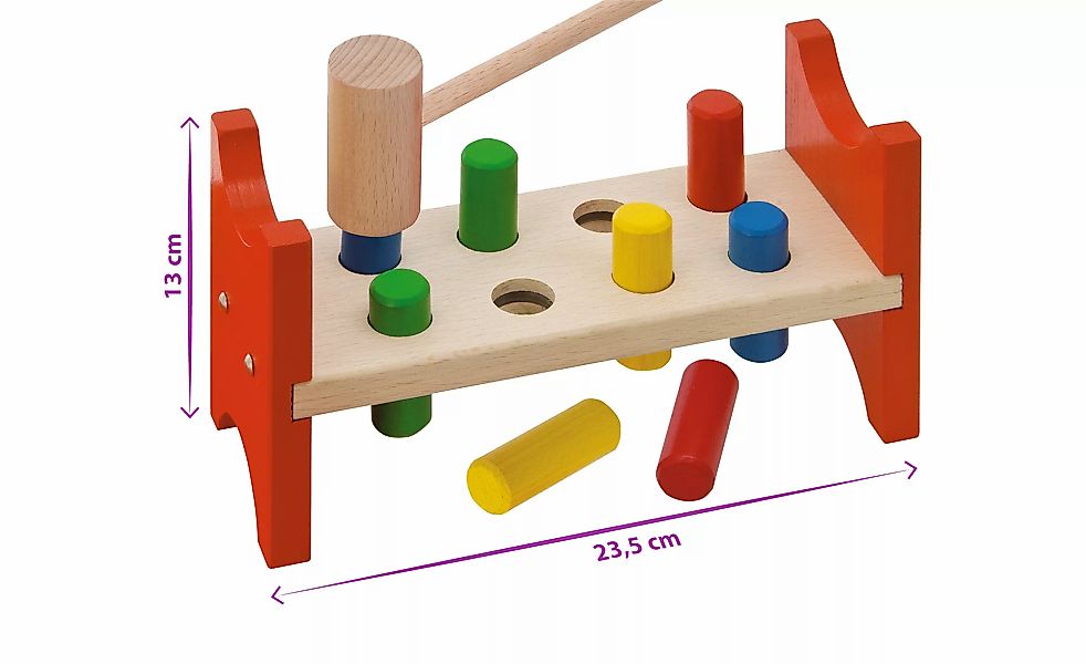 Eichhorn Klopfbank   ¦ mehrfarbig ¦ Holz,Massivholz Baby > Spielen > Lernsp günstig online kaufen