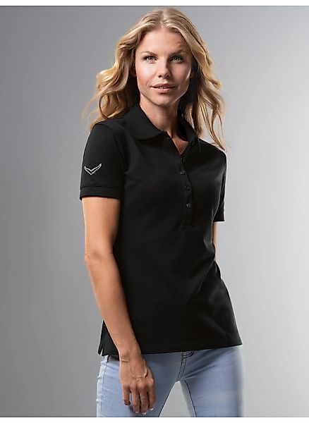 Trigema Poloshirt "TRIGEMA Poloshirt mit Kristallsteinen" 1 Stk. günstig online kaufen