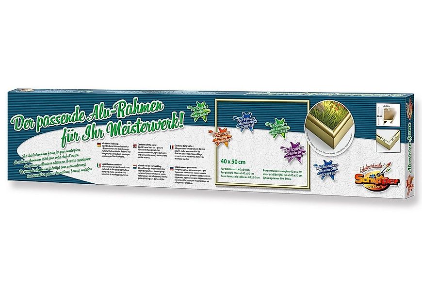 Schipper Bilderrahmen Malen nach Zahlen, 40x50 cm, goldfarben, Made in Germ günstig online kaufen