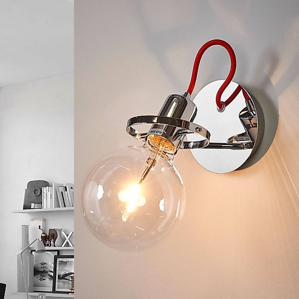 Designer-Wandleuchte Radio in Chrom günstig online kaufen