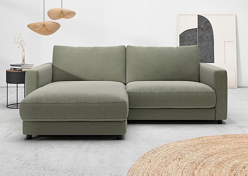 Home affaire Ecksofa »Ecksofa Jiro, L-Form, große Sitztiefe, Breite 226 cm« günstig online kaufen