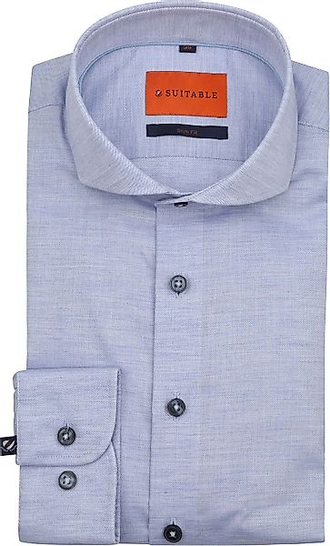 Suitable Melange Hemd Hellblau - Größe 40 günstig online kaufen