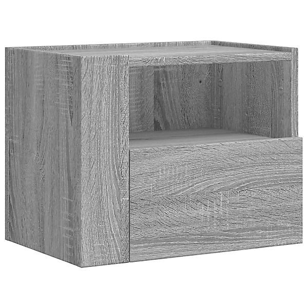 vidaXL Nachttisch Wand-Nachttisch Grau Sonoma 45x30x35 günstig online kaufen