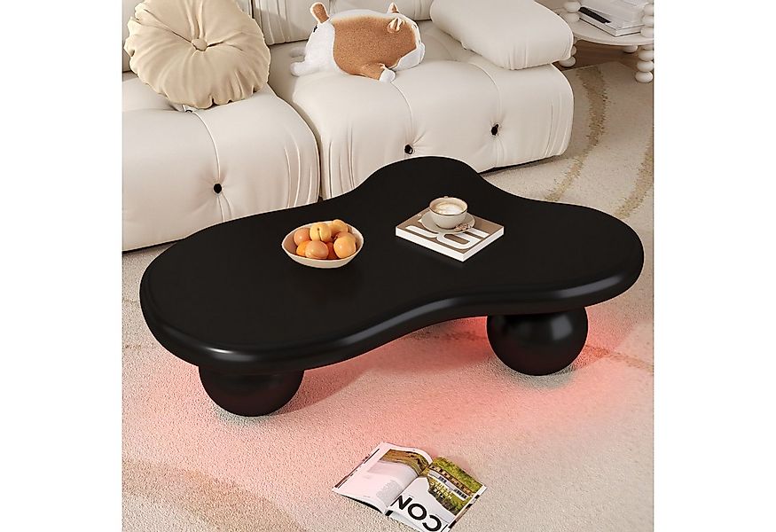 Merax Couchtisch in Wolkenform Sofatisch mit LED inkl.16 Farben (1-St), Woh günstig online kaufen