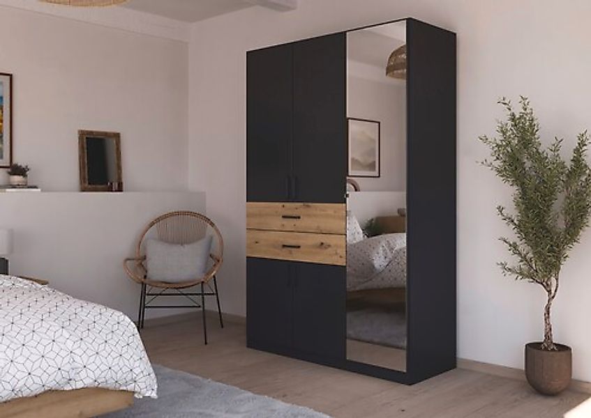 rauch Drehtürenschrank "Maika" mit Spiegel, 2 Schubladen, in verschiedenen günstig online kaufen