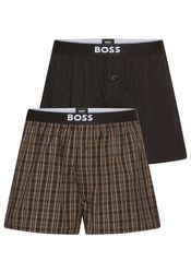 BOSS Pyjamashorts "2P Boxer Shorts EW" mit Logobund günstig online kaufen