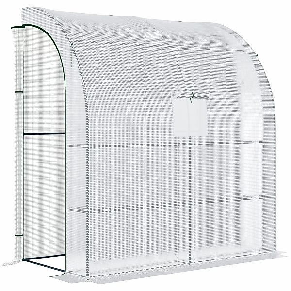 Outsunny Foliengewächshaus Tomatengewächshaus 200x100x215cm mit Mesh Fenste günstig online kaufen