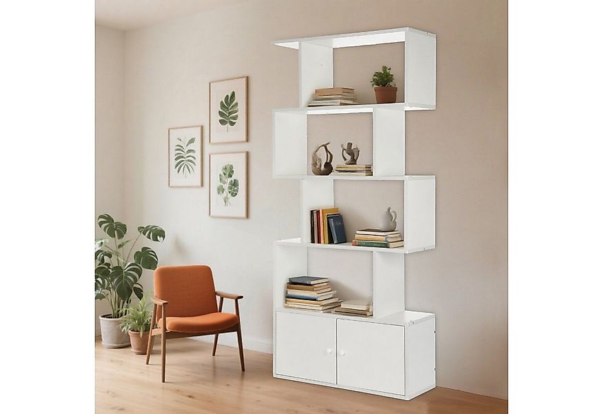 oyajia Bücherregal Bücherregal 151cm für Wohnzimmer Home Office,4-Stöckiges günstig online kaufen