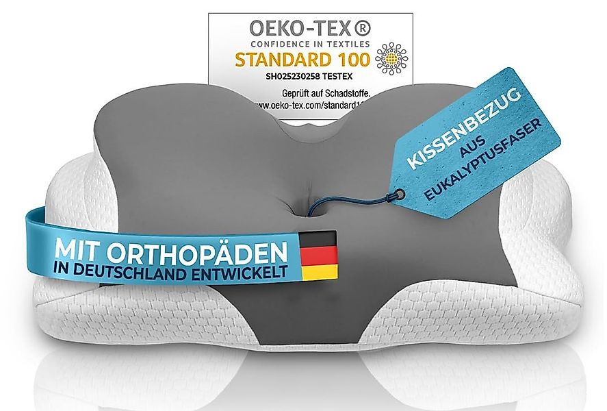 Glückstoff Kissenbezug für Orthopädisches Kissen [mit Kühl- und Wärmeeffekt günstig online kaufen