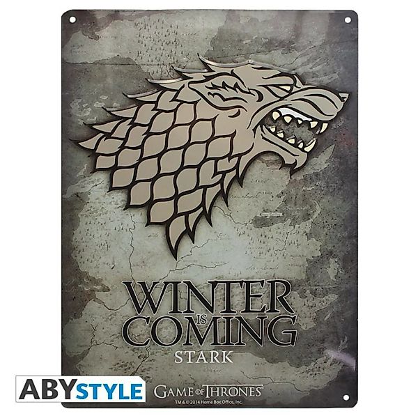 Game Of Thrones "stark" - Metallplatte - Emblem günstig online kaufen