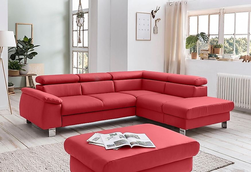 COTTA Polstergarnitur "Komaris L-Form", (Set), Set bestehend aus: Ecksofa m günstig online kaufen