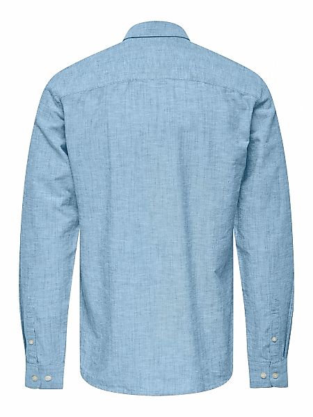 ONLY & SONS Langarmhemd "ONSCANTLEY LIFE LS SOLID LINEN SHIR OTL" günstig online kaufen