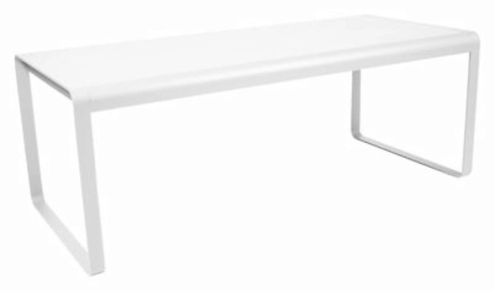 Bellevie Tisch 196 x 90cm Outdoor Baumwollweiß günstig online kaufen