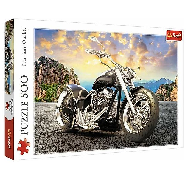 Trefl Puzzle Black Motorbike Puzzle 500 Teile, Puzzleteile günstig online kaufen