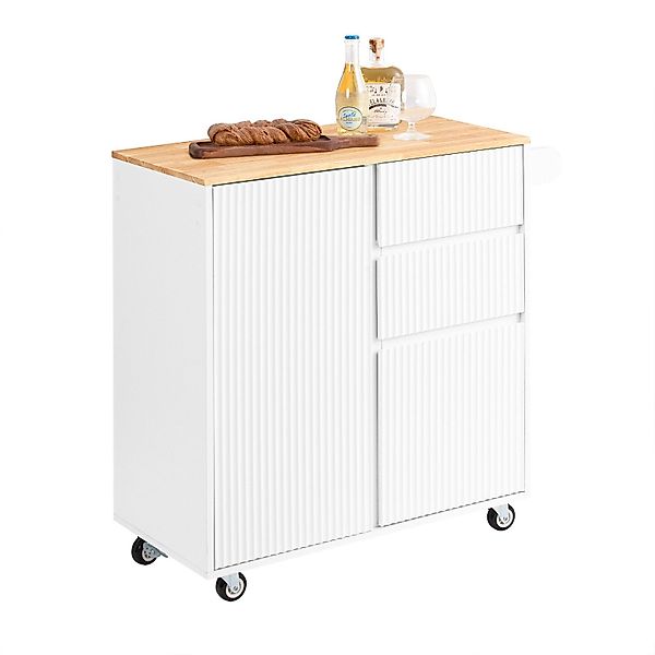 SoBuy Küchenwagen FKW124, Rollwagen Küchenwagen Servierwagen günstig online kaufen
