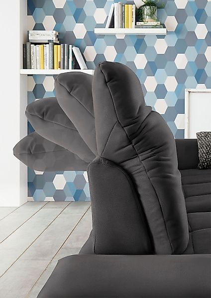 set one by Musterring Ecksofa "SO4100 V", mit verstellbaren Kopfteilen, wah günstig online kaufen