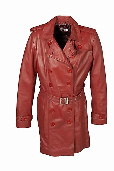 Be Noble Ledermantel Westminster rot Schicker Trenchcoat im dunklem Rot günstig online kaufen