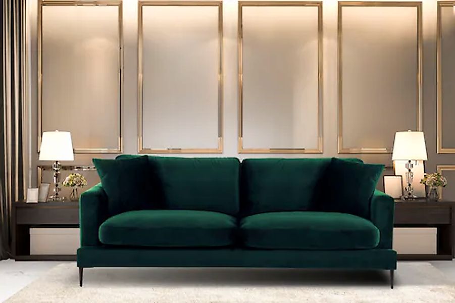 Leonique 3-Sitzer "Cozy elegantes Designsofa, Maße B/T/H: 211/97/80 cm" mit günstig online kaufen