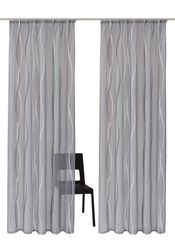 my home Gardine "Dimona" Kräuselband 2 Stk. tlg. 2er-Set, transparent, Voil günstig online kaufen