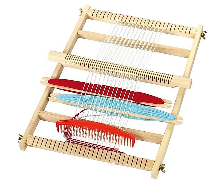 Betzold Lernspielzeug Großer Schul-Webrahmen – 30x40cm Web-Set für Kinder B günstig online kaufen