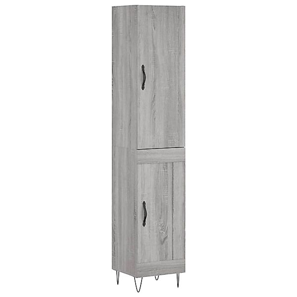 vidaXL Highboard Grau Sonoma 34,5x34x180 cm Holzwerkstoff 3199143 günstig online kaufen