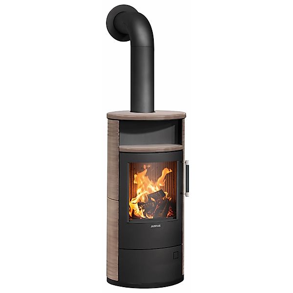 Justus Kaminofen Justus Island 5 2.0 Keramik Schwarz-Grappa 5 kW günstig online kaufen