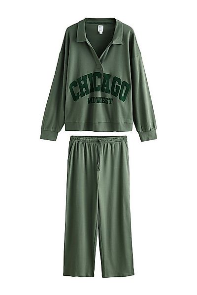Next Pyjama Langarm-Schlafanzug mit City-Grafik (2 tlg) günstig online kaufen