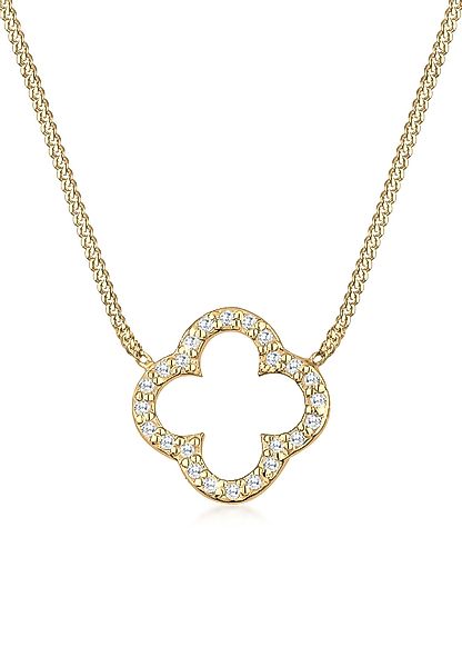 Elli Kette mit Anhänger Kleeblatt Glück günstig online kaufen