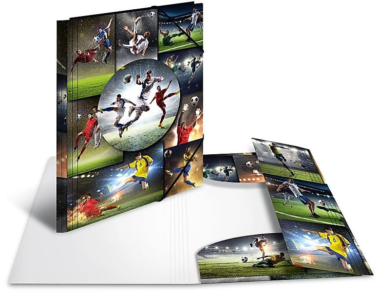 HERMA Fächermappe Sammelmappe A4 Football Karton günstig online kaufen