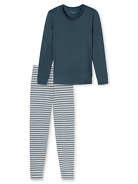 Schiesser Pyjama Casual Essentials (2 tlg) schlafanzug schlafmode bequem günstig online kaufen