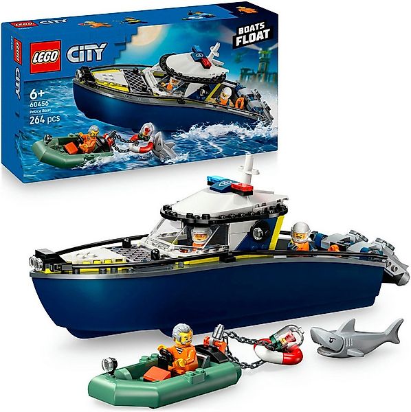 LEGO® Verfolgungsjagd im Polizeiboot (60456), LEGO City Konstruktionsspiels günstig online kaufen