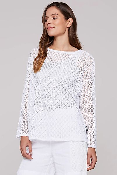 SOCCX Langarmshirt, mit Lochmuster günstig online kaufen