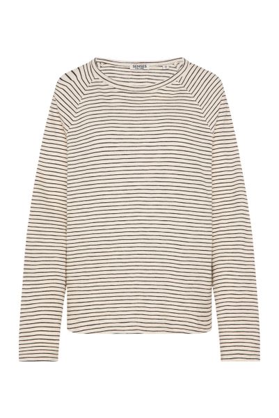 SENSES.THE LABEL Rundhalsshirt aus Baumwolle günstig online kaufen
