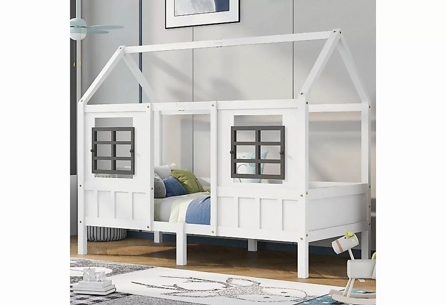 Gotagee Kinderbett Hausbett 200x90 Einzelbett mit 2 Schubladen Tagesbett Ki günstig online kaufen