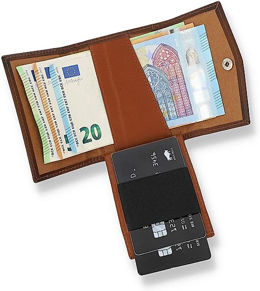 Solo Pelle Geldbörse Slim Wallet mit Münzfach I Geldbeutel mit RFID Schutz günstig online kaufen