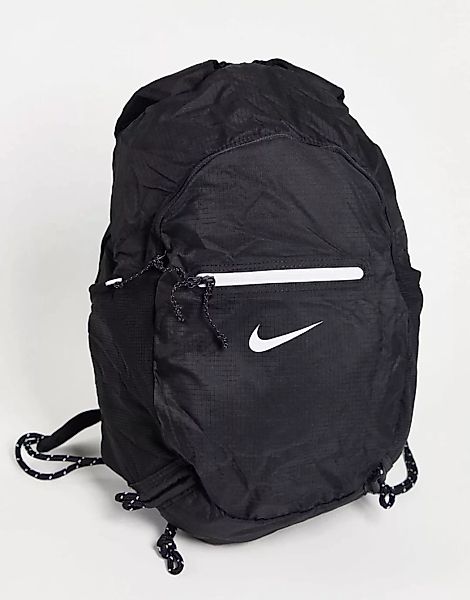 Nike – Stash – Leichter, verstaubarer Rucksack in Schwarz günstig online kaufen