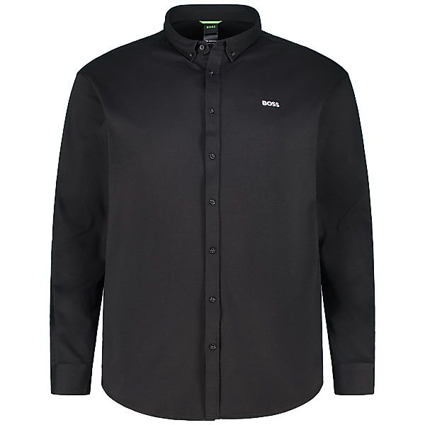 BOSS Freizeithemd aus Baumwolle Farbe schwarz Größe: 5XL günstig online kaufen