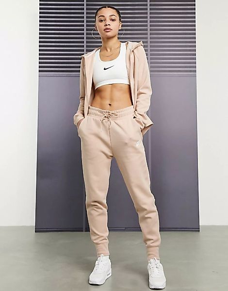 Nike – Tech – Fleece-Jogginghose in Beige-Neutral günstig online kaufen